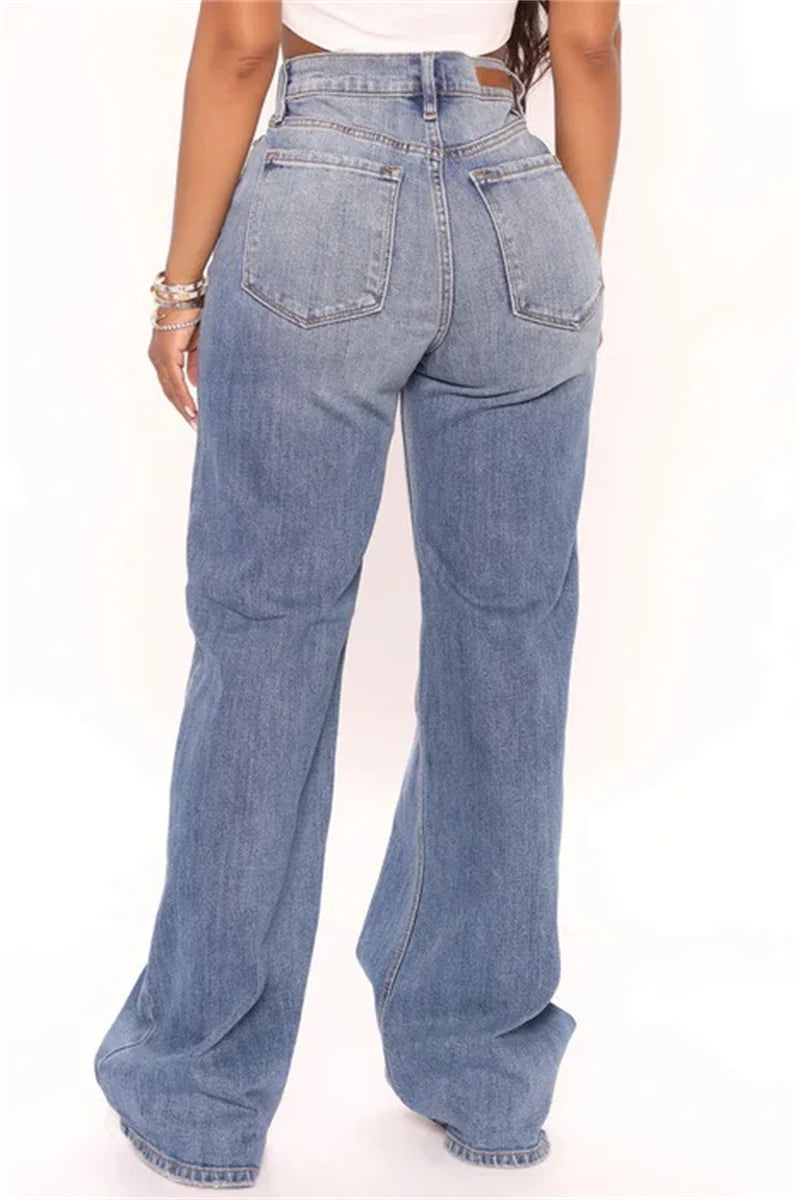 Baggy Jeans Fashion Loose Denim Wide Leg Pants LADYLYS