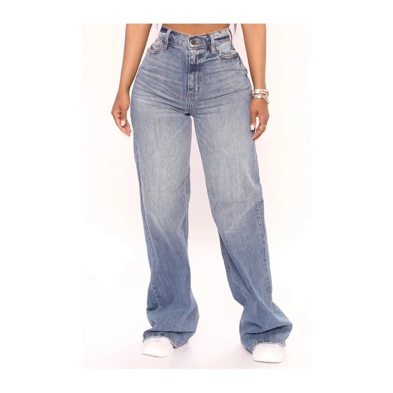 Baggy Jeans Fashion Loose Denim Wide Leg Pants LADYLYS