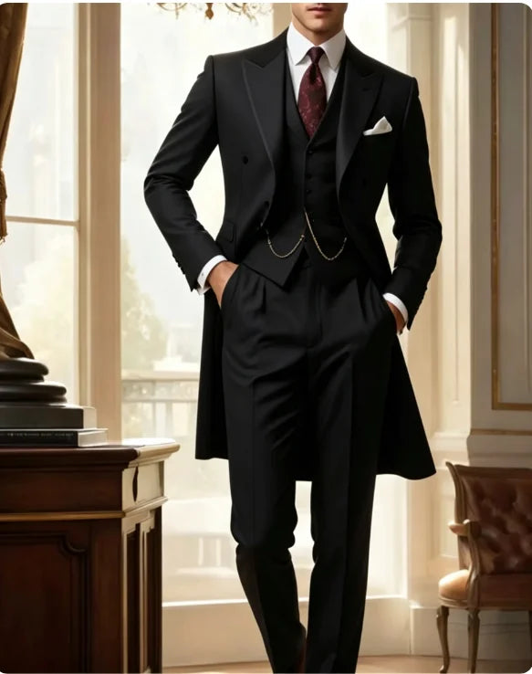 Men's Three-Piece Single-Breasted Suit