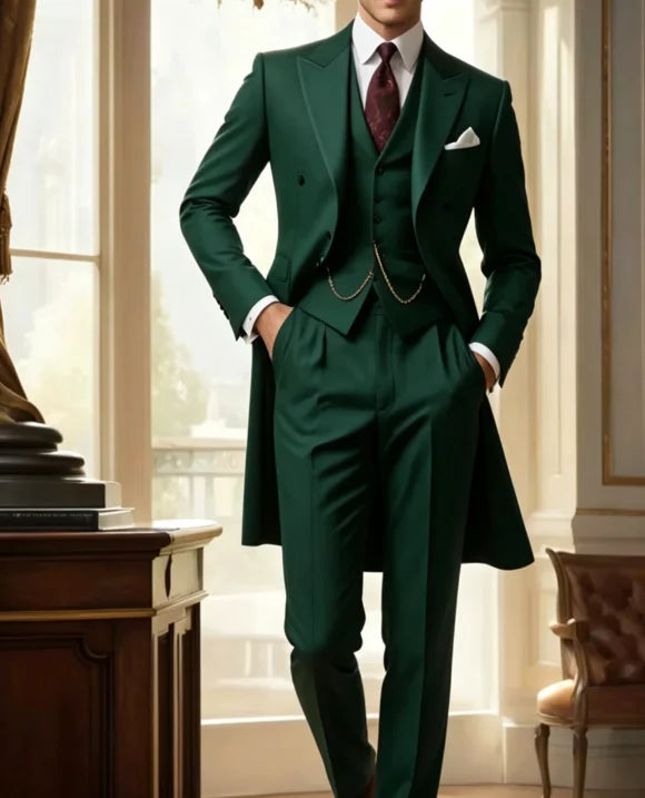 Men's Three-Piece Single-Breasted Suit