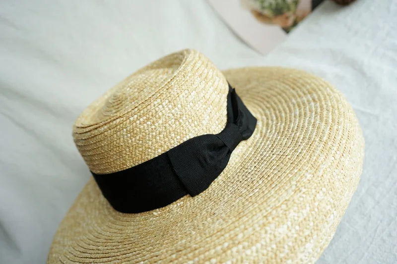 Designer Summer Hat 15cm Big Brim Straw Hat Women Sun Beach Hat Lampshade Hat Wedding Hat For Bridesmaid LADYLYS