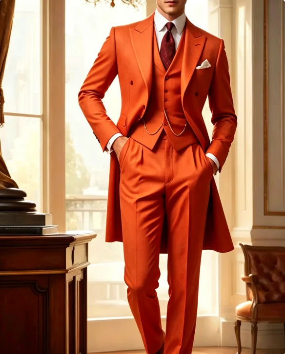 Men's Three-Piece Single-Breasted Suit