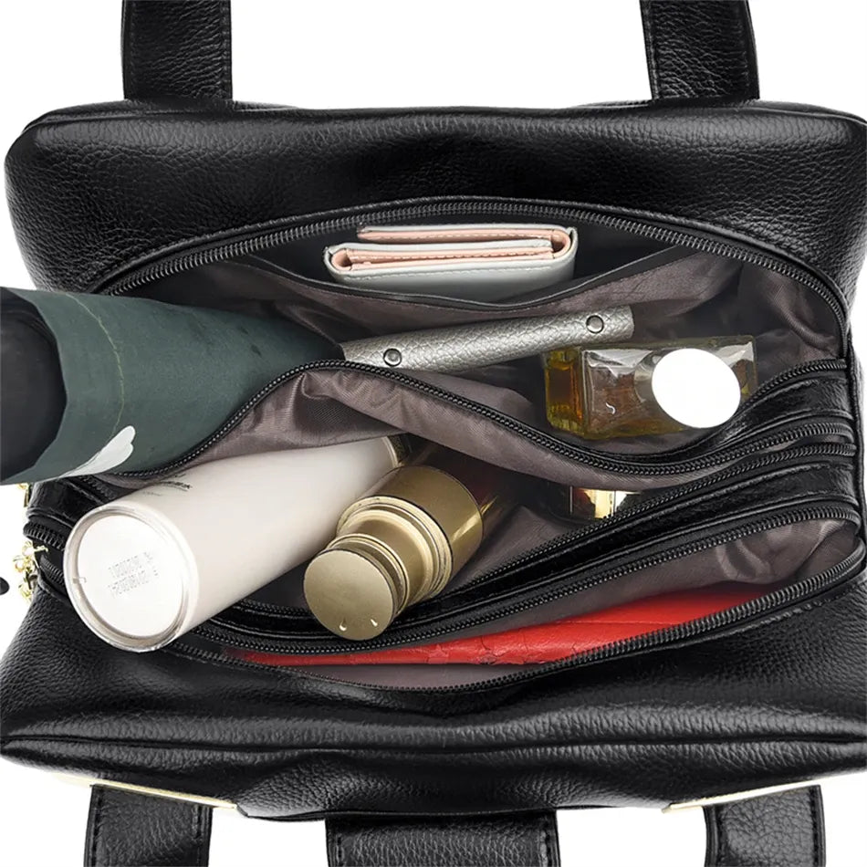 Women's Multi-Compartment Boston Top-Handle Bag