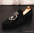 Embroidery Rhinestone Flats Shoes For Men LADYLYS
