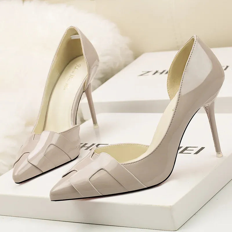 Women's Patent-Finish Pointed-Toe Stiletto Pumps