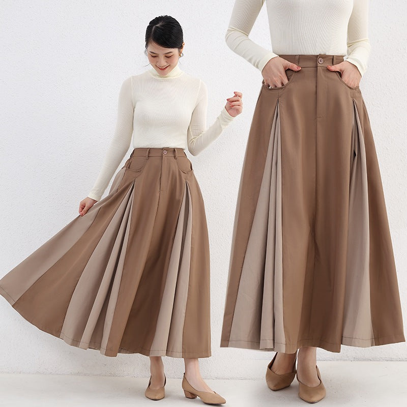 High Waist Artistic Thickened Large Swing Skirt Women's Elegant LADYLYS