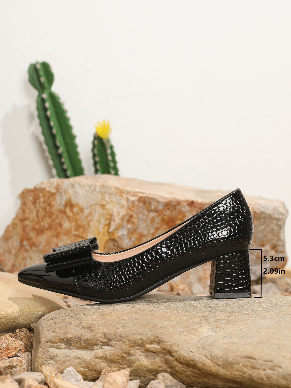 Cross-Border Export Slip-On Thick High Heels Comfortable Large Size Shoes LADYLYS