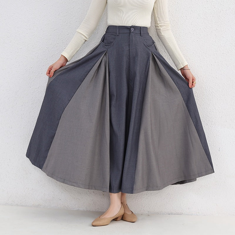 High Waist Artistic Thickened Large Swing Skirt Women's Elegant LADYLYS