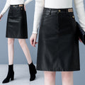 Haining Genuine Leather Half High-End Goatskin Skirt LADYLYS