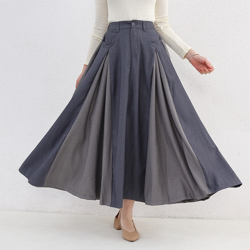 High Waist Artistic Thickened Large Swing Skirt Women's Elegant LADYLYS