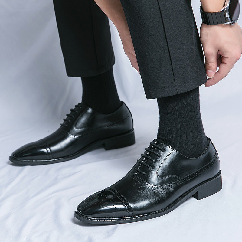 Cross-border plus size Four Seasons New Leather Shoes Fashion Men's LADYLYS