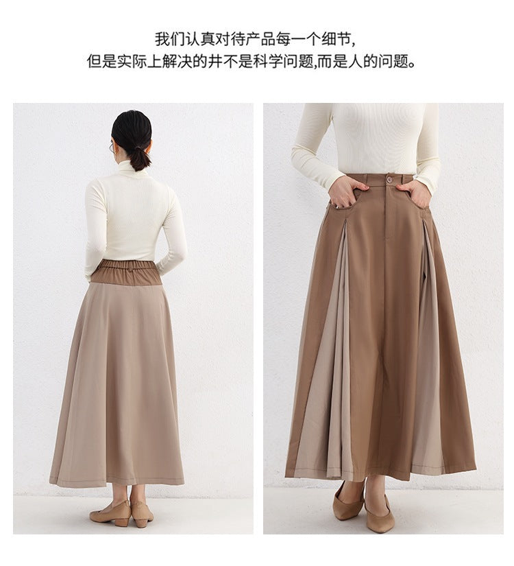 High Waist Artistic Thickened Large Swing Skirt Women's Elegant LADYLYS