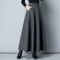 Women's Autumn and Winter Solid Color chubby girl Woolen Skirt LADYLYS
