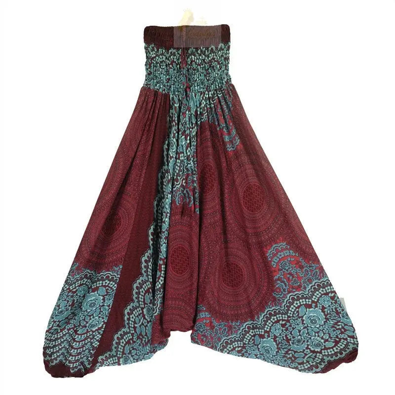 Bohemian Women Pantalones Rayon Harem Baggy Boho Yoga Beach Wear LADYLYS