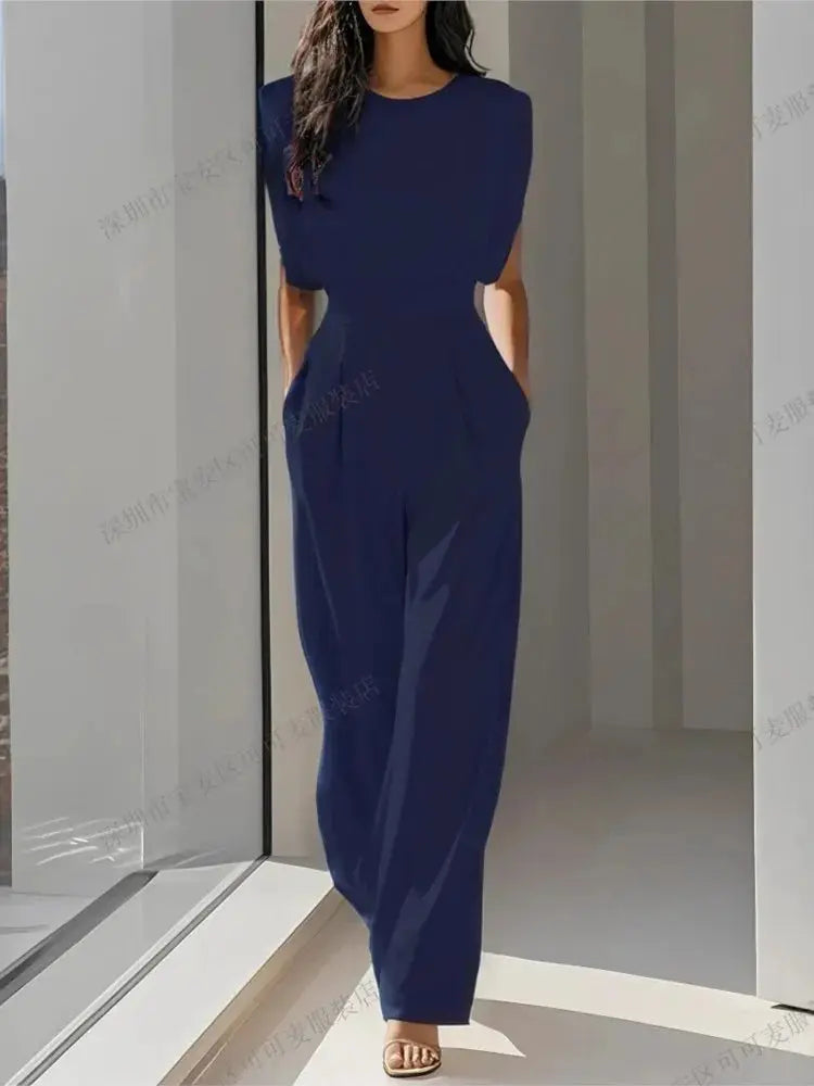 Elegant High Waisted Jumpsuit New Women's Fashion Queen Style LADYLYS
