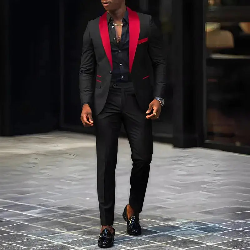 2-Piece Men's Suit, Single Button Jackets And Pants LADYLYS