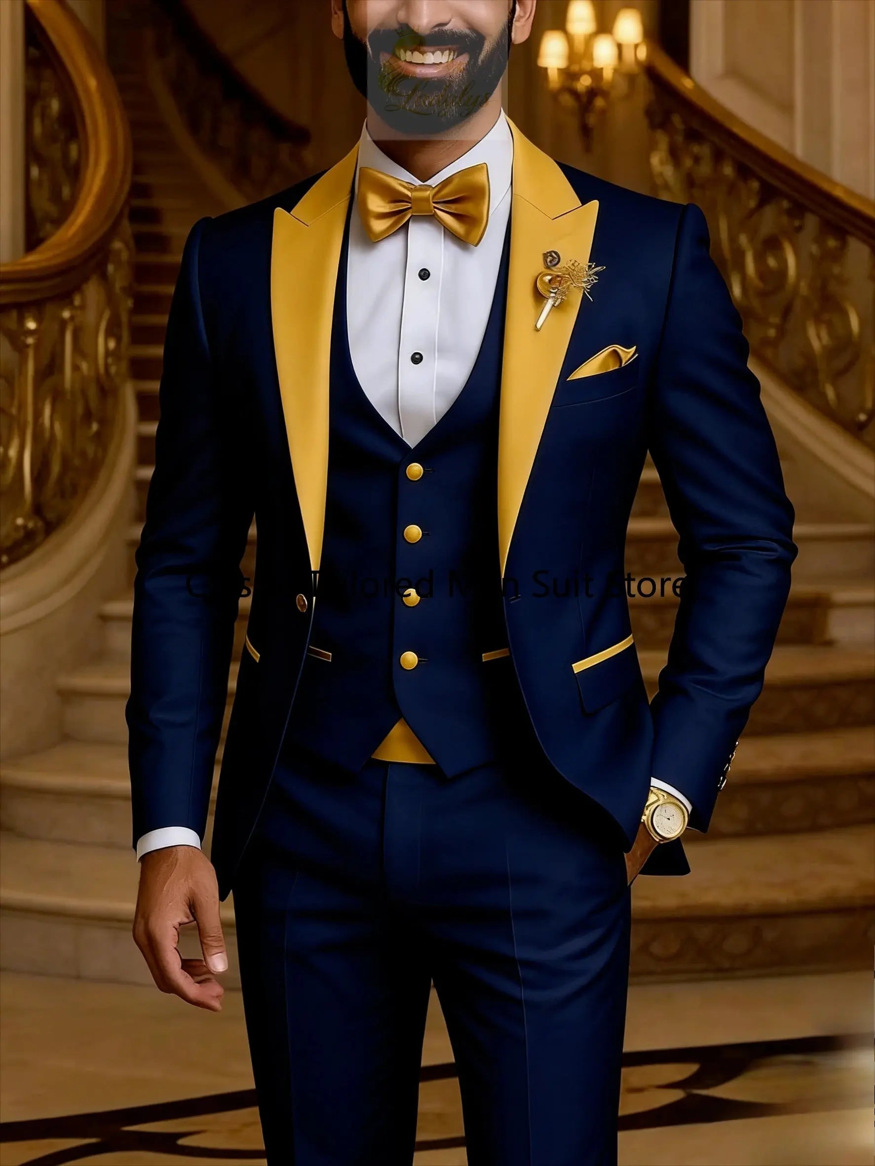 Quality Men's Suit  Fit Tuxedo 3 Pieces trends LADYLYS