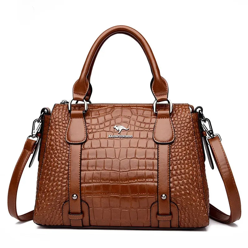 Women's Soft PU Shoulder Bag with Adjustable Strap
