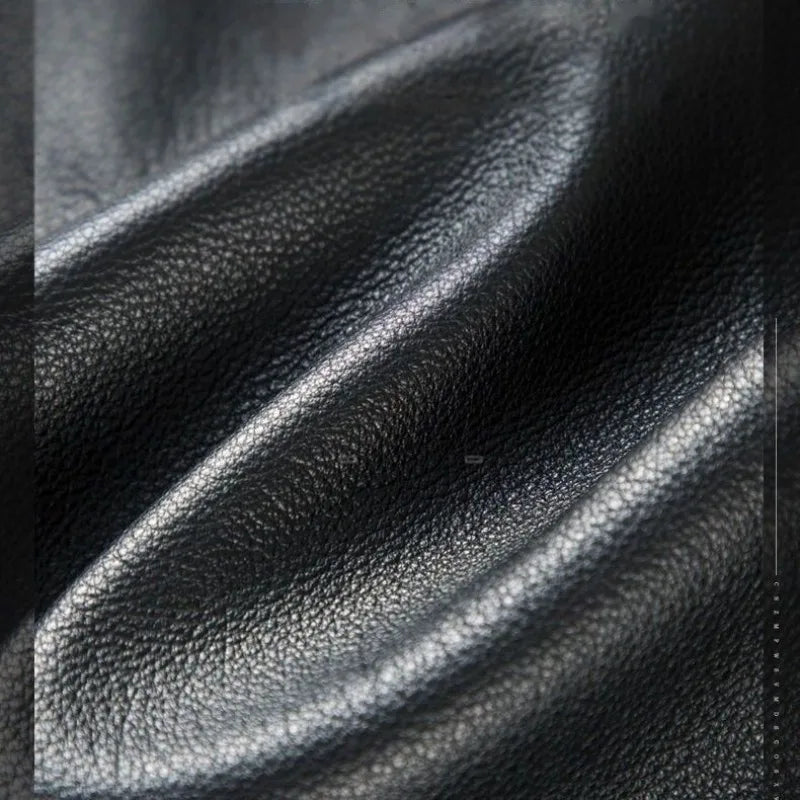 Men's Genuine Leather Biker Pants