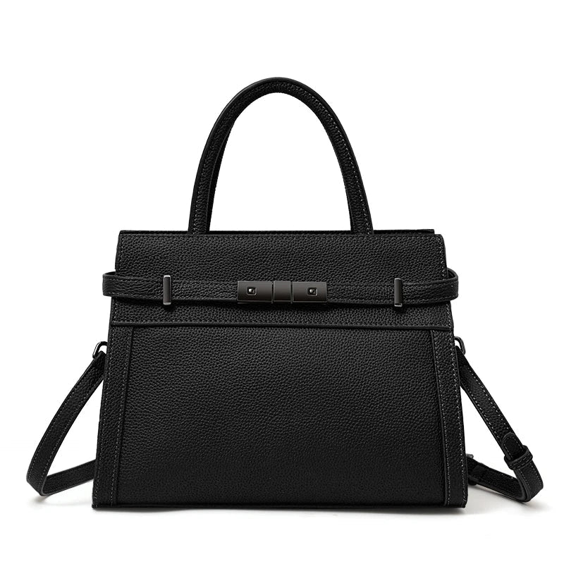 Genuine leather women's bag original first layer cowhide women's hand shoulder simple tote bag occupation LADYLYS
