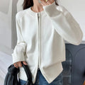 Women's Relaxed-Fit Cotton Crew Neck Cardigan