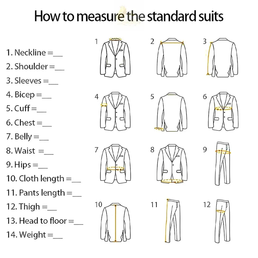 Men's black collar 3 piece suit (single button jacket vest and trousers)elegant slim fit tuxedo LADYLYS