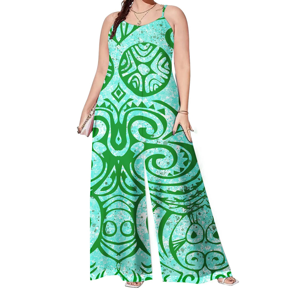 One Piece Rompers Polynesian Tribe Hawaii Jumpsuits LADYLYS