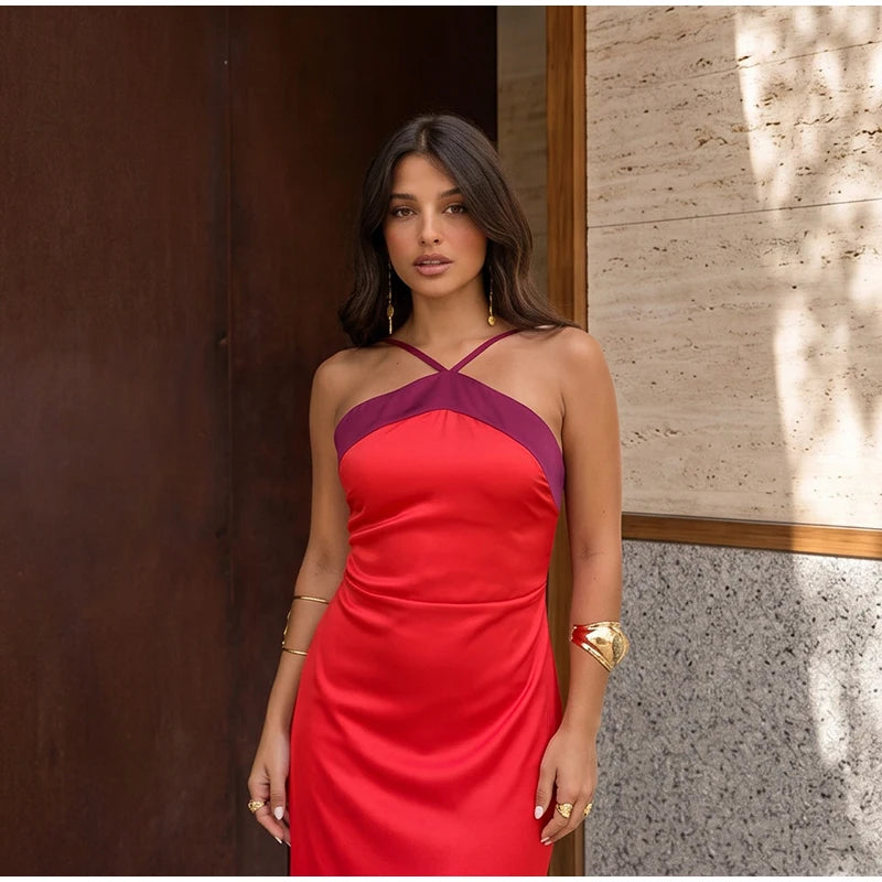 Strapless Ribbon Women Summer Dress Sexy Sleeveless Backless LADYLYS