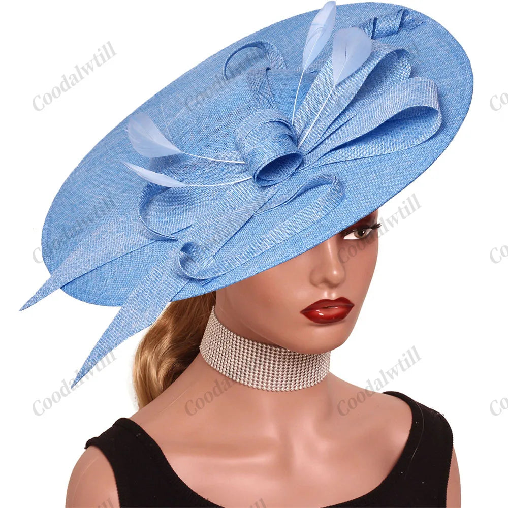 Camel Race Royal Fascinator Hat Women Millinery Cap Bride Large LADYLYS