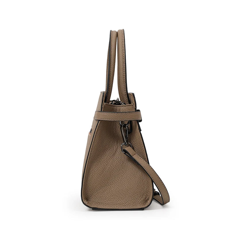 Genuine leather women's bag original first layer cowhide women's hand shoulder simple tote bag occupation LADYLYS