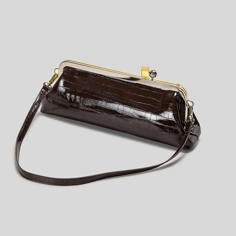 Long Clutch Luxury Designer Kiss Lock Elegant Party Purses Trend Underarm Bag LADYLYS