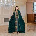Ensemble 2 pièces pour femme musulmane de l'Aïd, robe brodée, abaya Matutina-Chic
