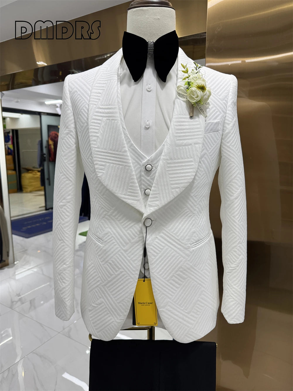 High Quality Wedding Suit Set for Groom 3 Pieces Men's Fashion Suits LADYLYS