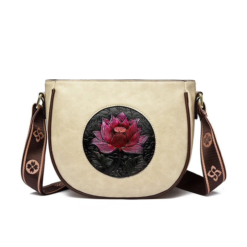 Flower Luxury Handbag Women Bags Designer Leather LADYLYS