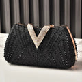 Diamond Silver Shoulder Bags for Women Wedding Inspired Designer Handbags 2026 Luxury Quality V Hasp Rhinestone Crossbody Bags LADYLYS