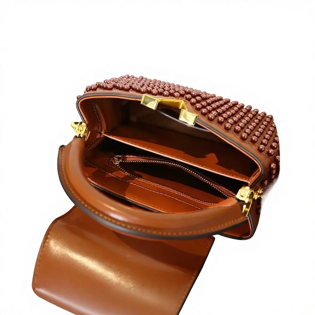 Women's Pearl Flap Handbag — Luxury Shoulder & Crossbody Bag LADYLYS