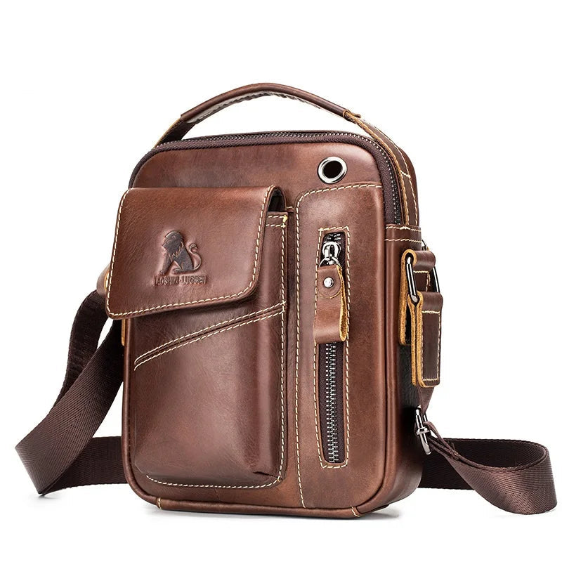 Cowhide Single-shoulder Bag genuine leather fashion MINI Crossbody sporty bag durable LADYLYS