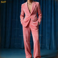 Men’s Velvet Two-Piece Tuxedo Suit for Weddings and Parties