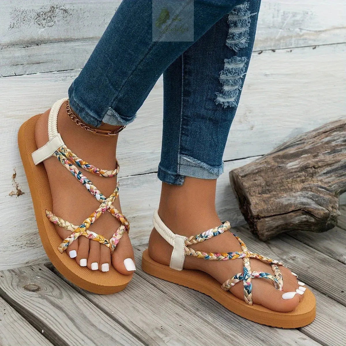 Fashionable Lightweight Large Size Beach Sandals for Women LADYLYS
