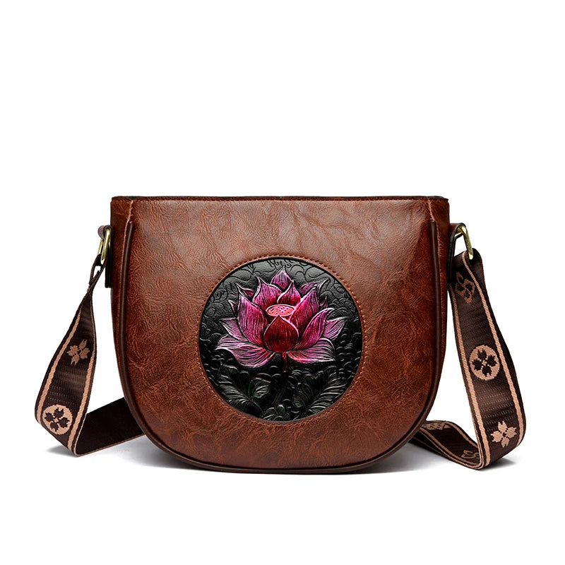 Flower Luxury Handbag Women Bags Designer Leather LADYLYS