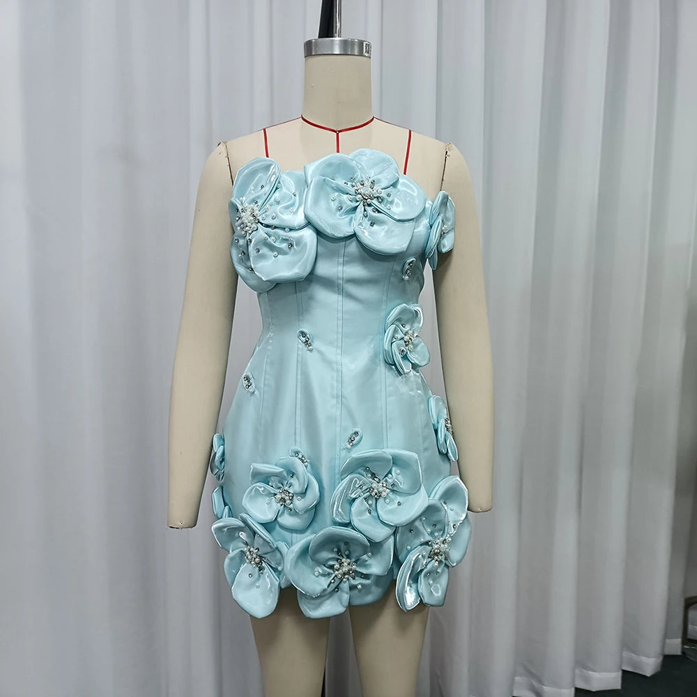 Design Sense Spliced Bead Fashion Dresses LADYLYS