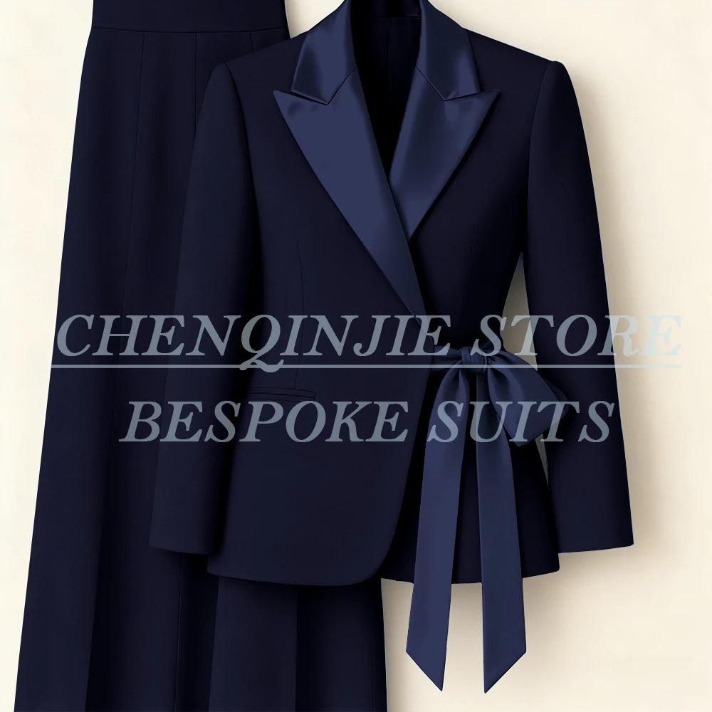 Women's Two-Piece Blazer & Wide-Leg Trouser Suit
