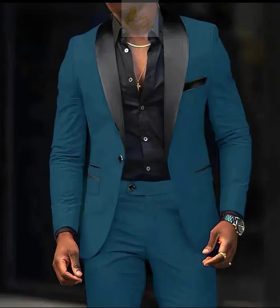 2-Piece Men's Suit, Single Button Jackets And Pants LADYLYS