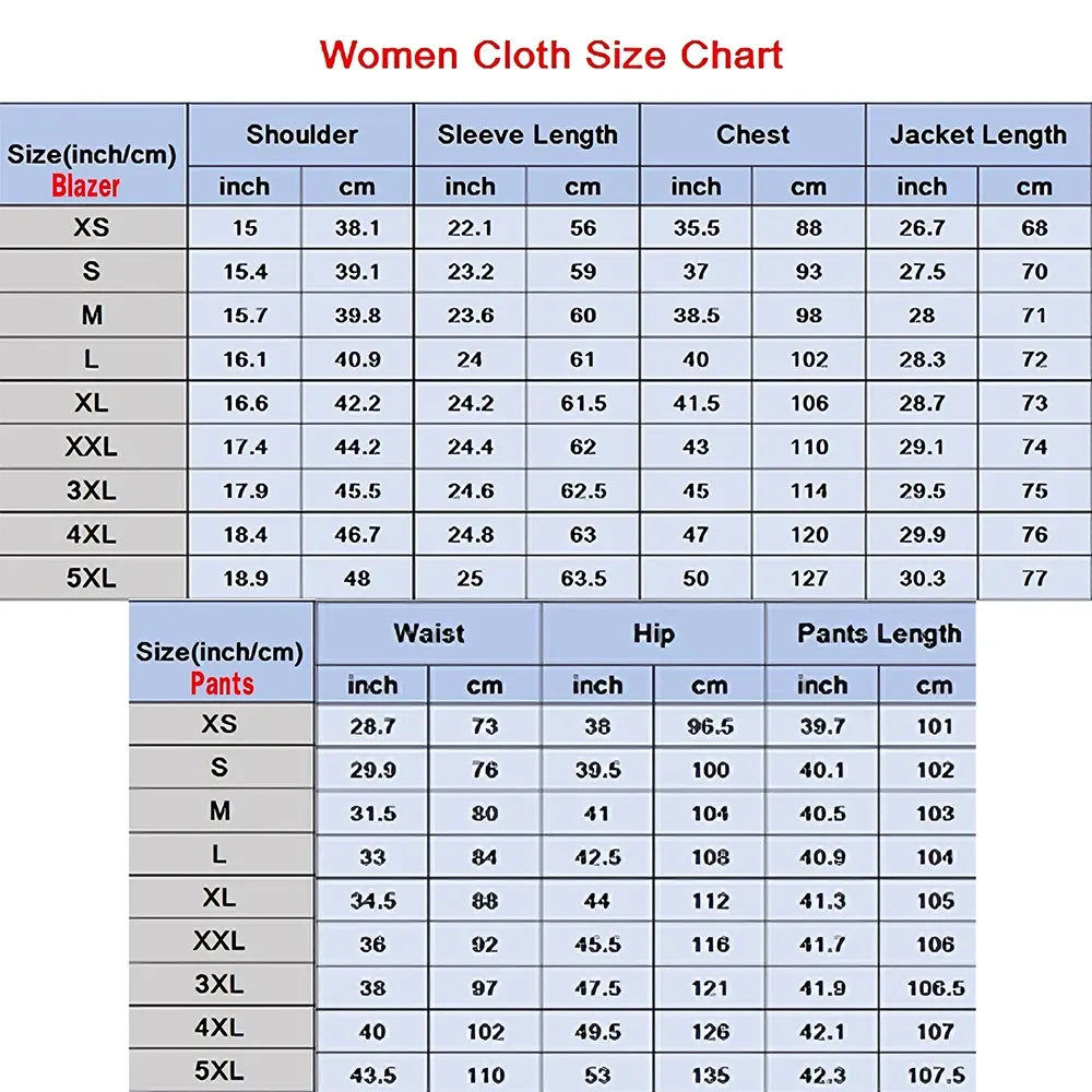 Women's Double-Breasted Blazer & Trousers Set