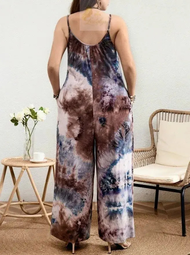 Jumpsuit Printed Casual Pants European Style Fashion LADYLYS