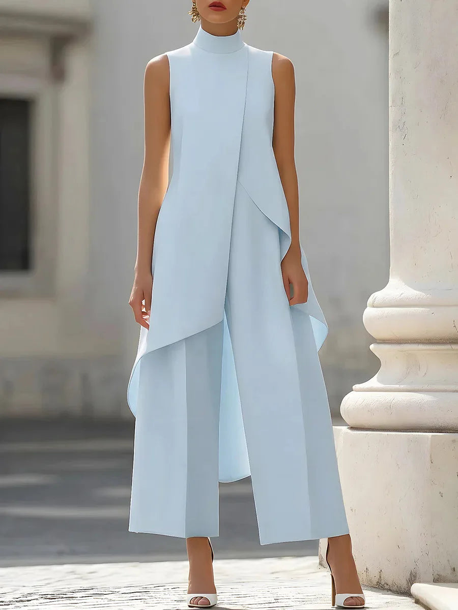 Sleeveslee Jumpsuits Elegant Irregular Design LADYLYS