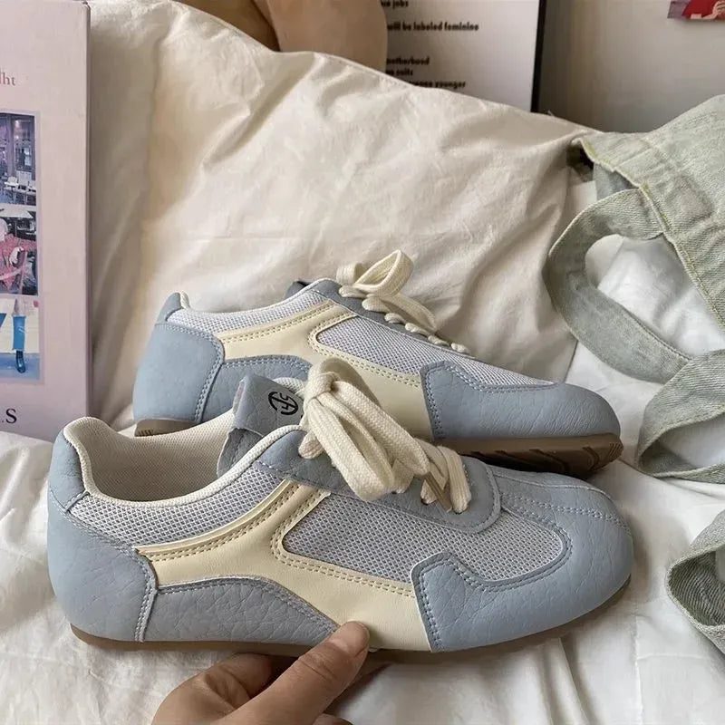 Women's Pastel Casual Flats with Buckle Strap