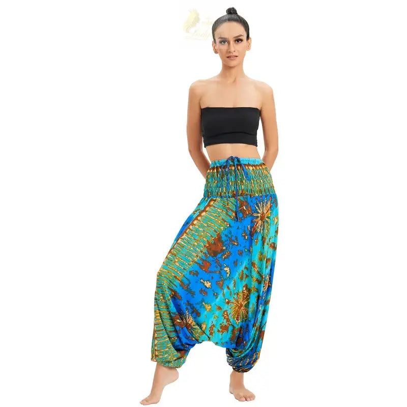 Bohemian Women Pantalones Rayon Harem Baggy Boho Yoga Beach Wear LADYLYS