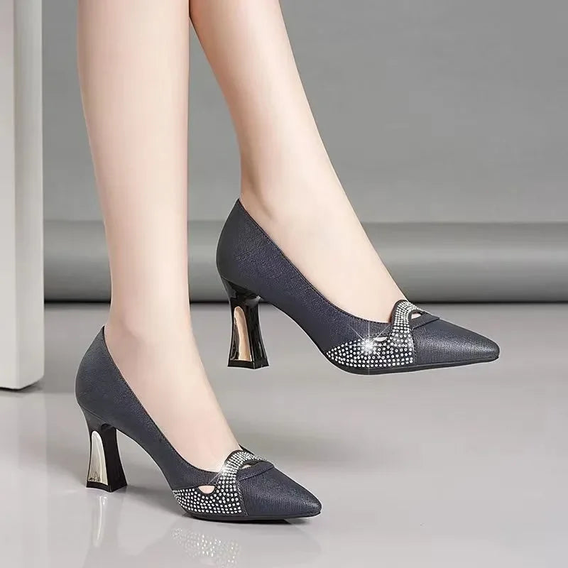 Women's Pointed-Toe Slip-On Stiletto Pumps