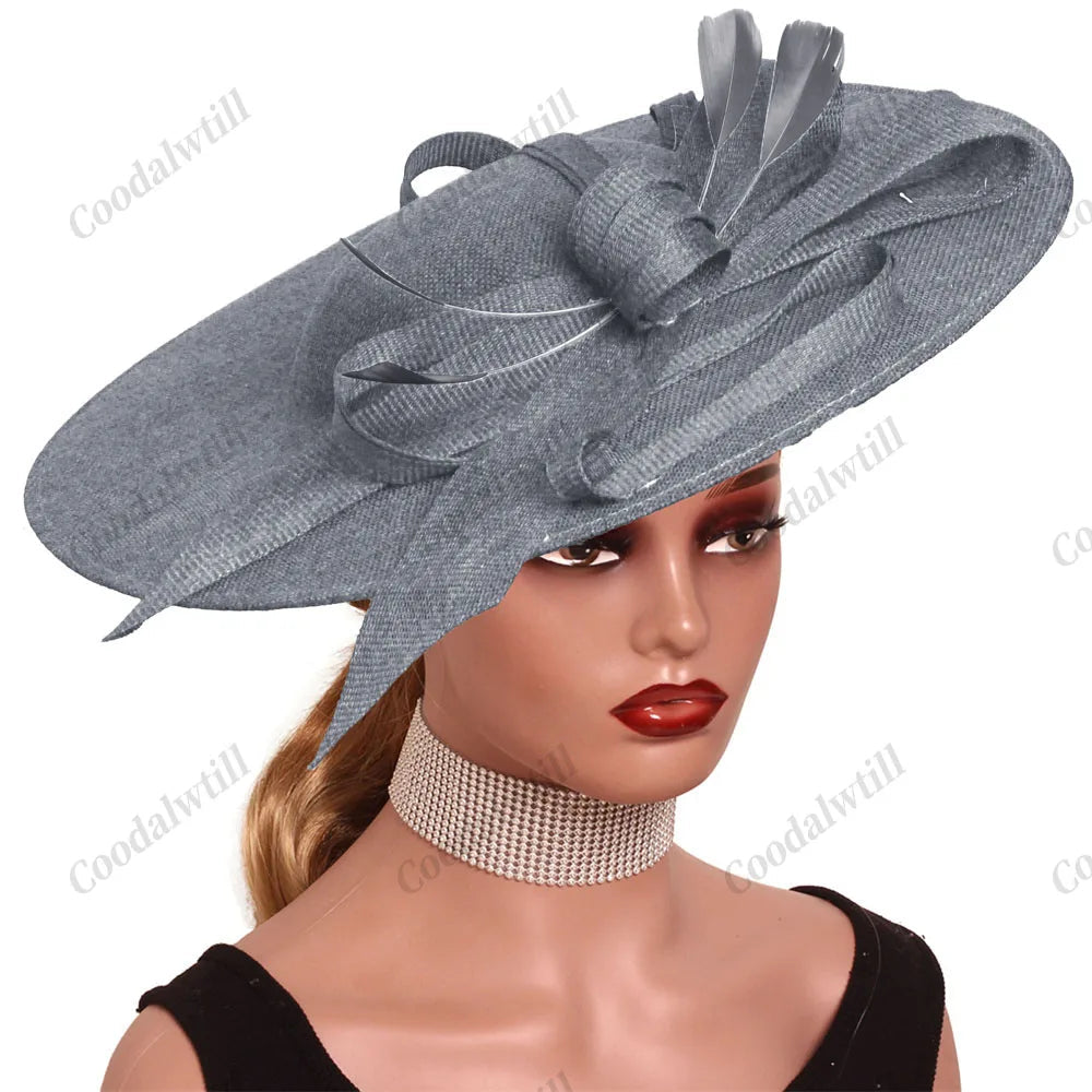 Camel Race Royal Fascinator Hat Women Millinery Cap Bride Large LADYLYS
